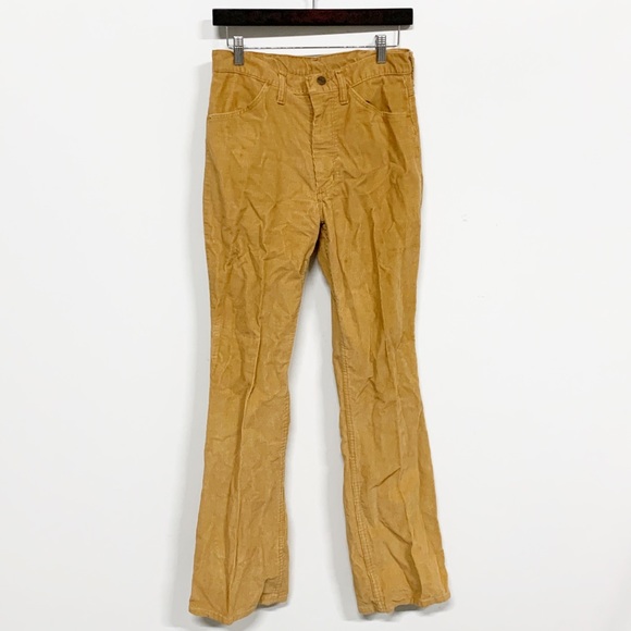 mustard corduroy flares